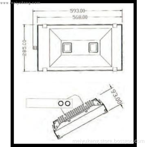 200w ip65 waterproof flood lamp 85-265v grow light led